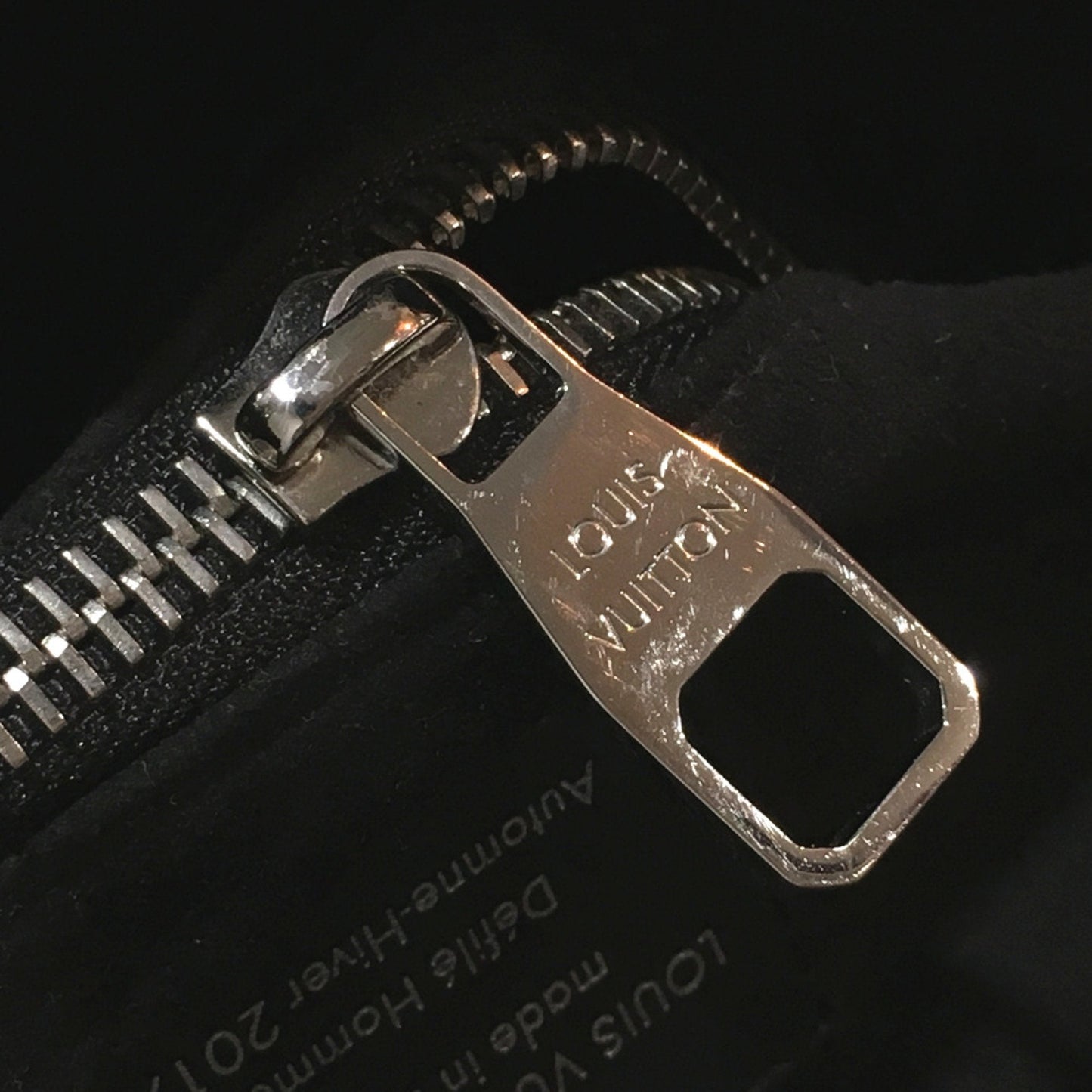Louis Vuitton Black Leather Backpack