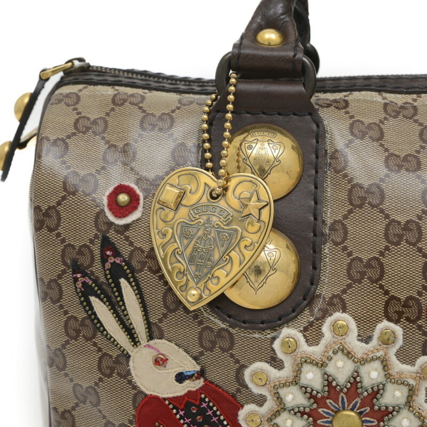 Gucci Brown Coated Canvas Handbag