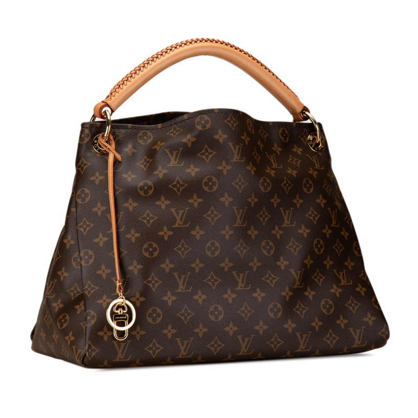 Louis Vuitton Brown Pvc Leather Shoulder Bag Tote Bag