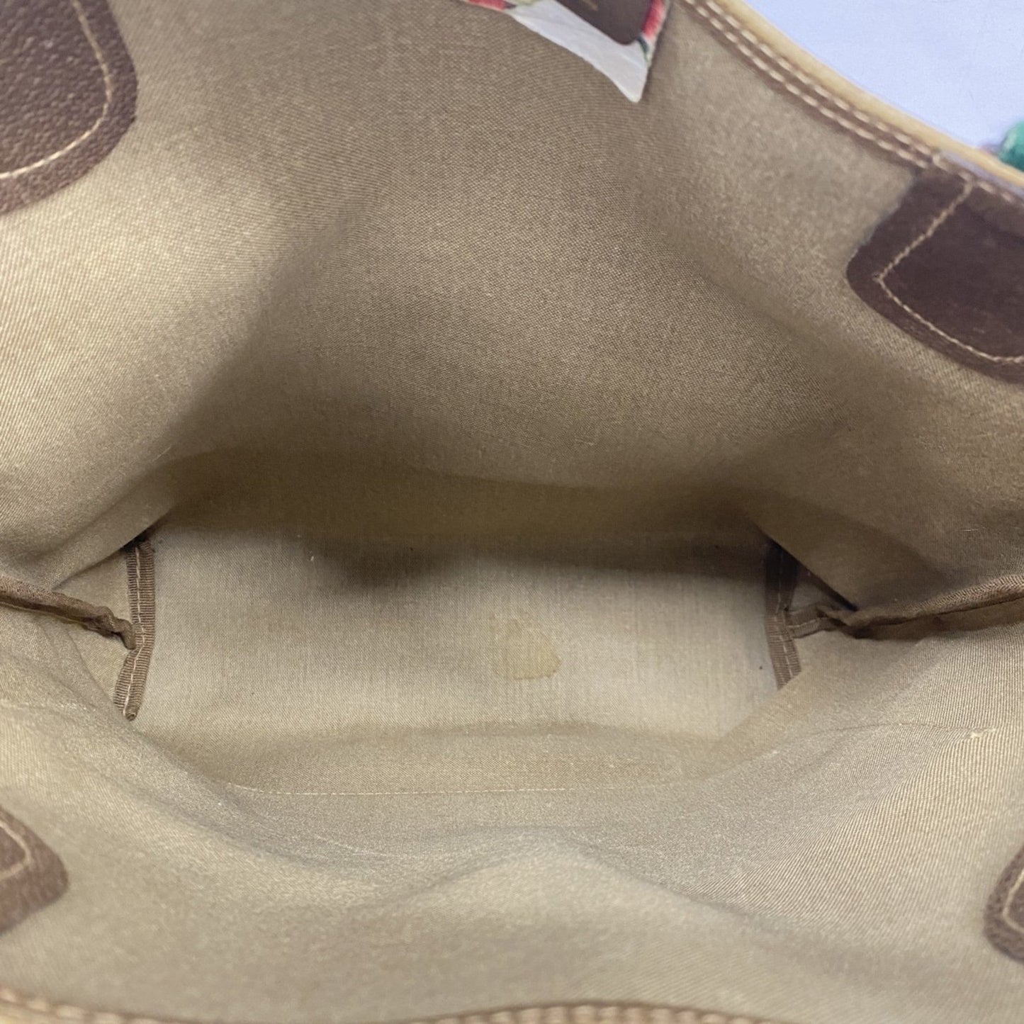 Gucci Brown Pvc Tote Bag