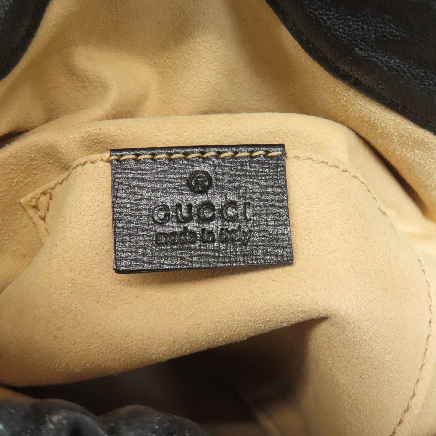 Gucci Horsebit Black Leather Shoulder Bag