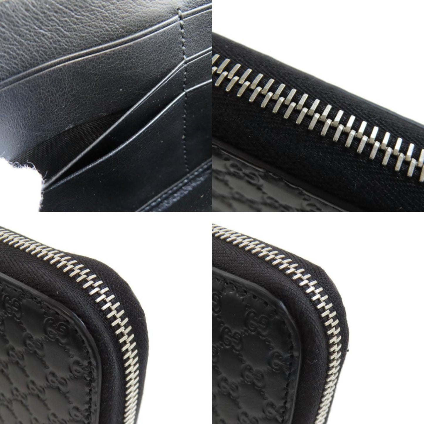 Gucci Black Leather Long Wallet (Bi-Fold)
