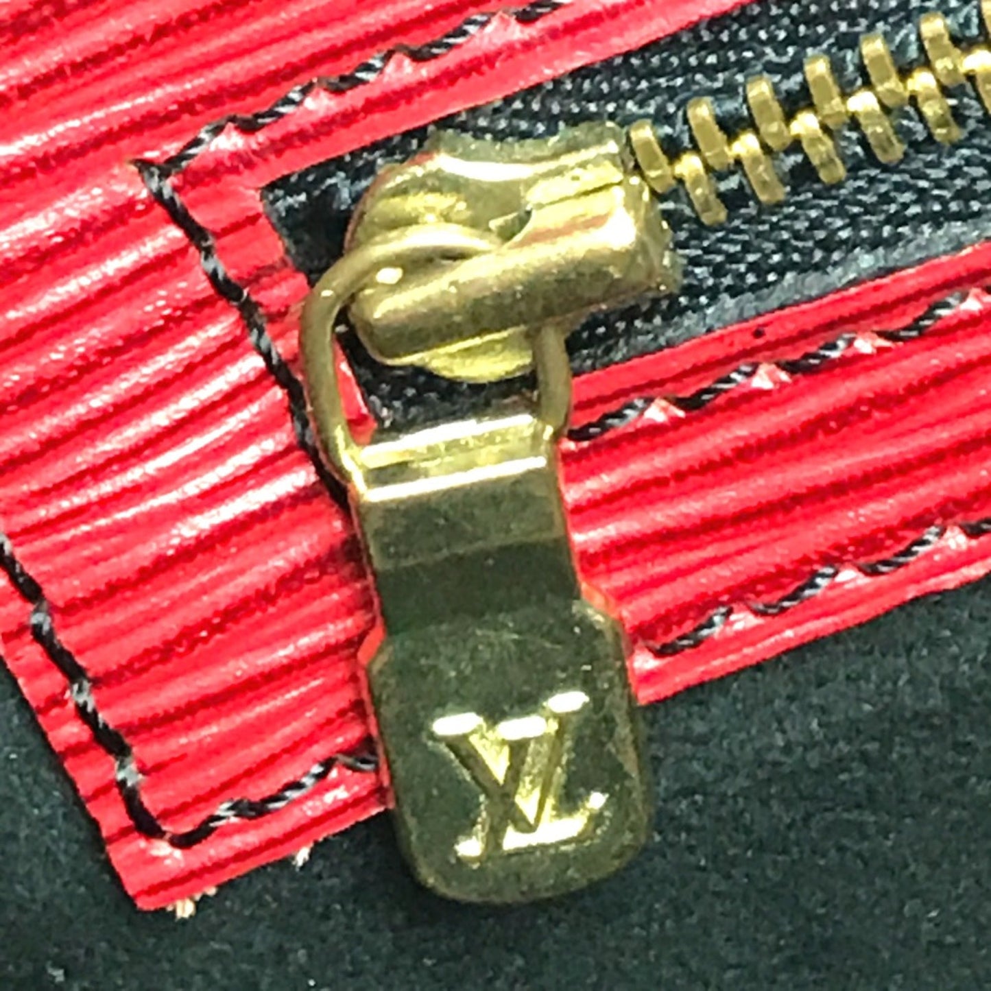 Louis Vuitton Red Leather Shoulder Bag