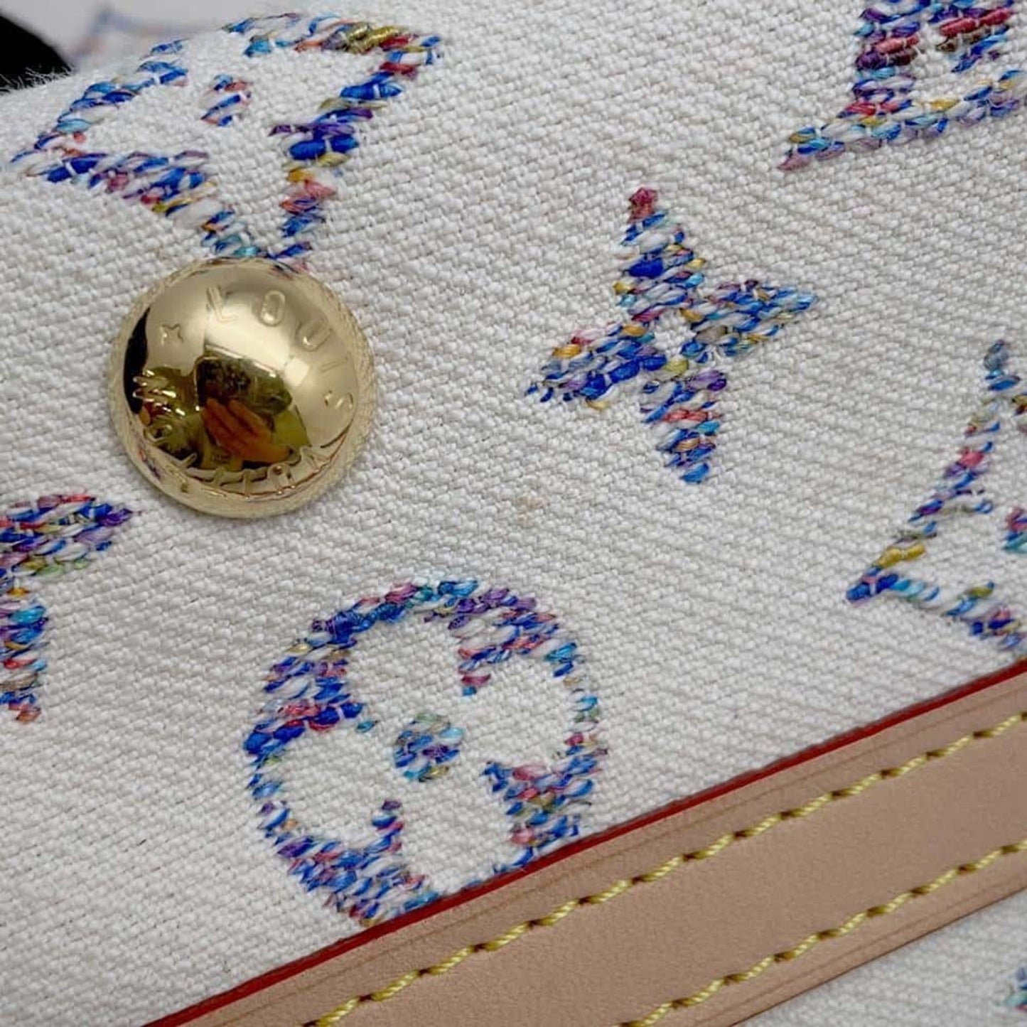 Louis Vuitton Multi-Color Off-White Monogram Jacquard Pouch Shoulder Bag