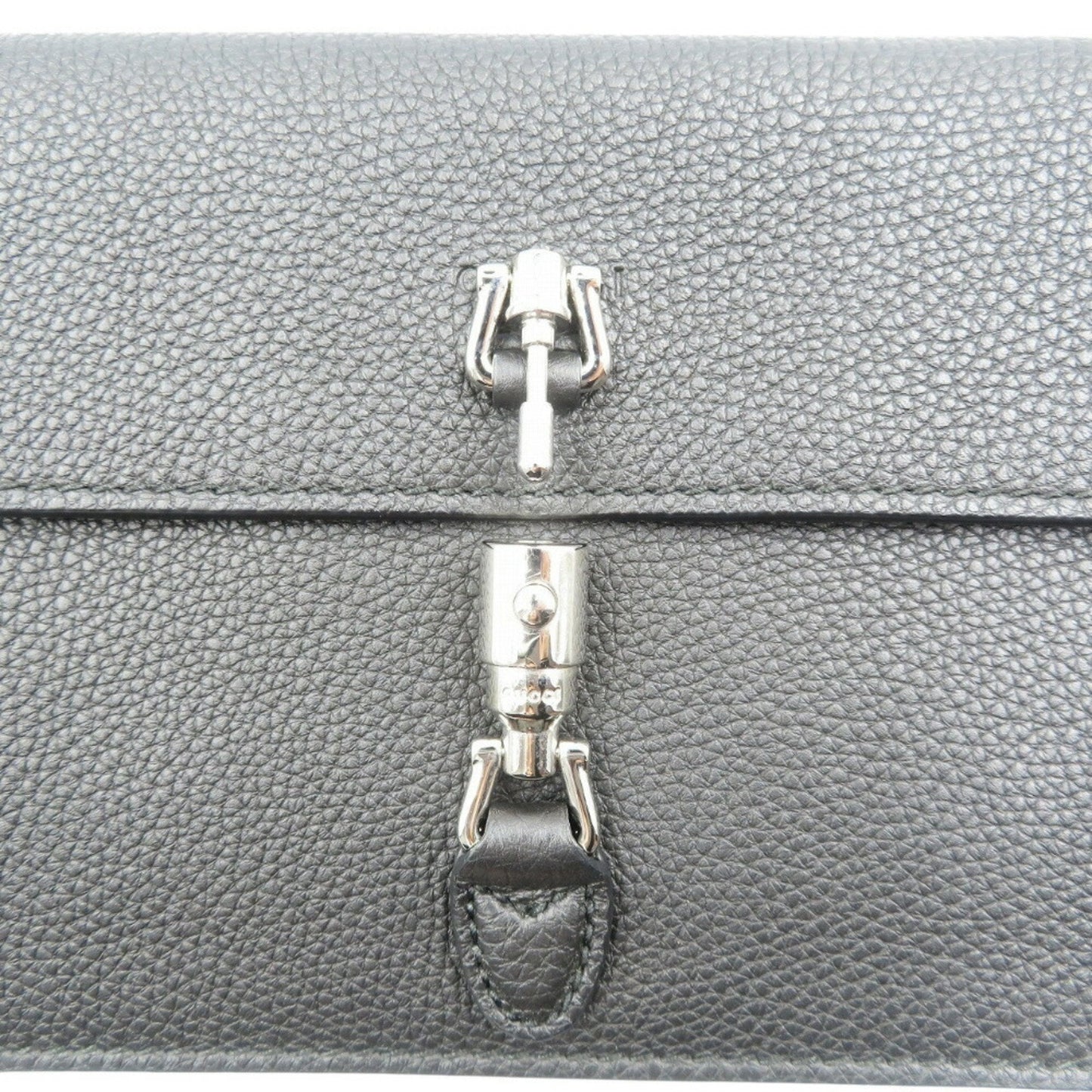 Gucci Black Leather Clutch Bag Pouch