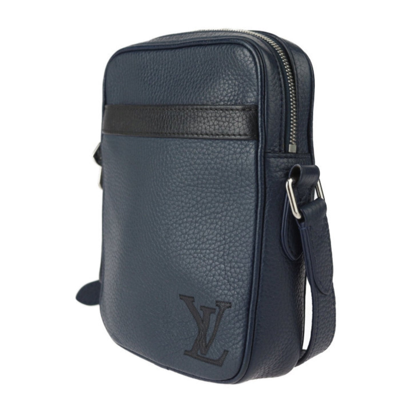 Louis Vuitton Navy Leather Messenger Bag Pochette Shoulder Bag