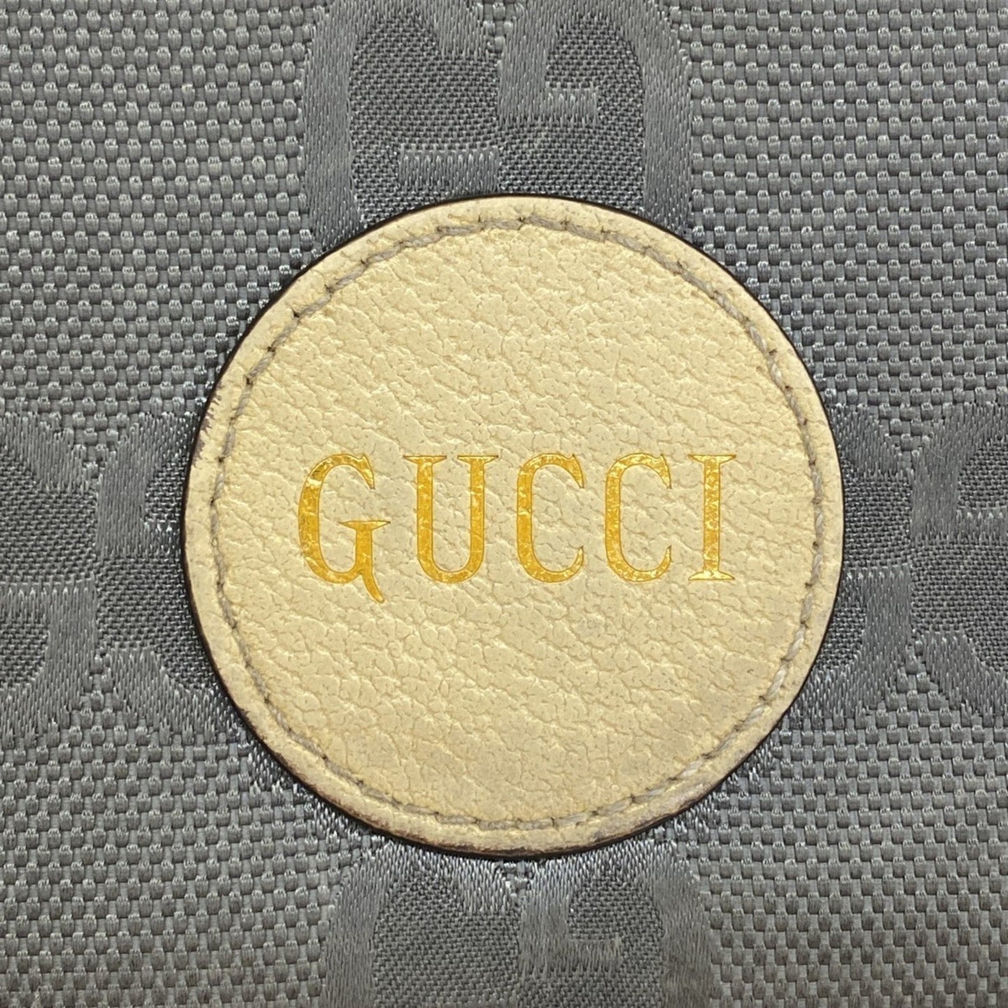Gucci Beige Gray Nylon Canvas Long Wallet (Bi-Fold)