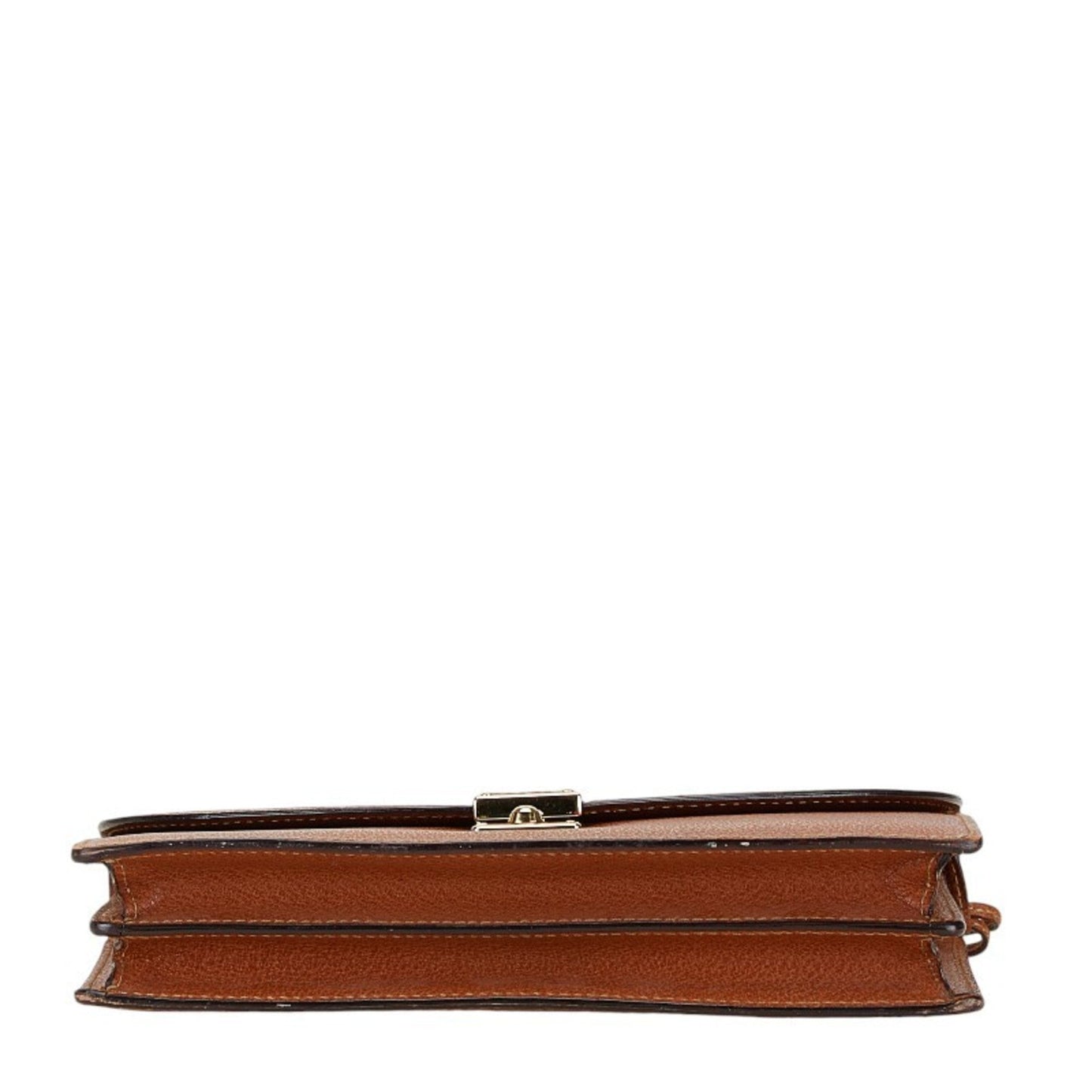 Gucci Brown Leather Clutch Bag