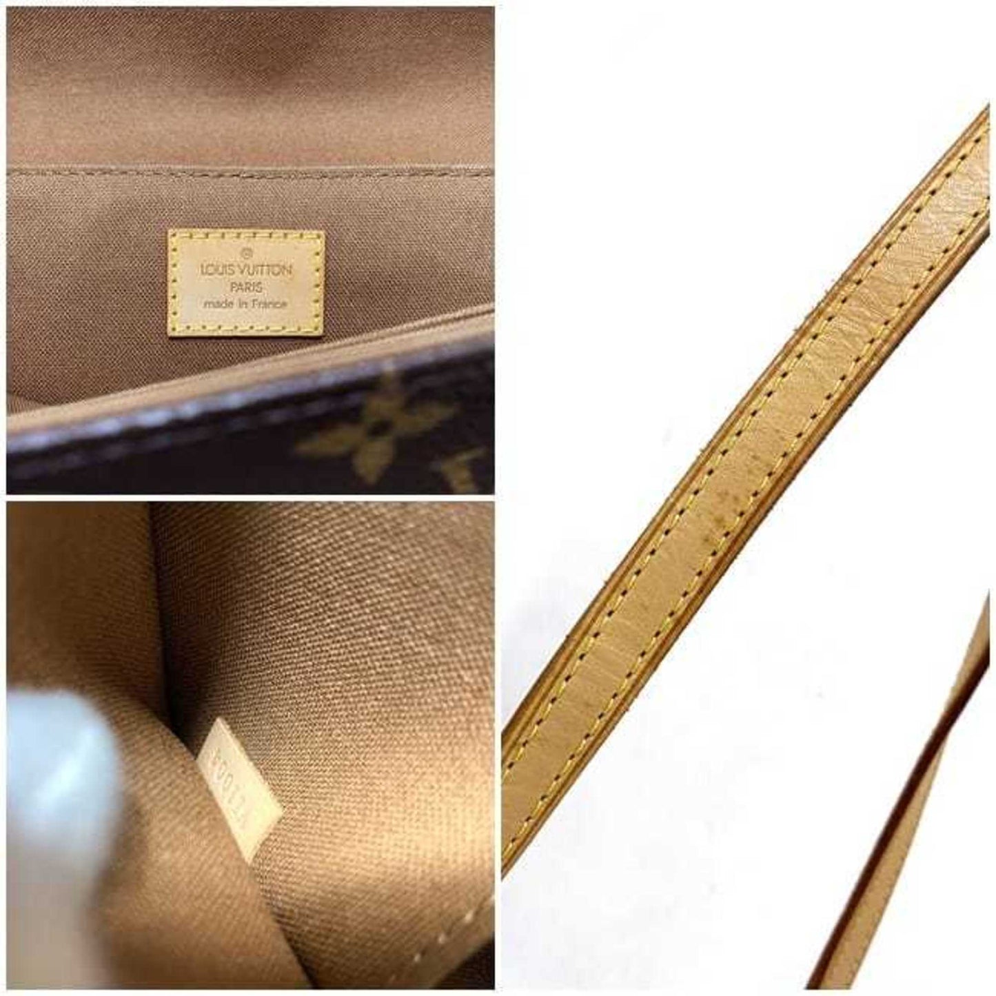 Louis Vuitton Monogram Beige Brown Monogram Monogram Handbag Shoulder Bag