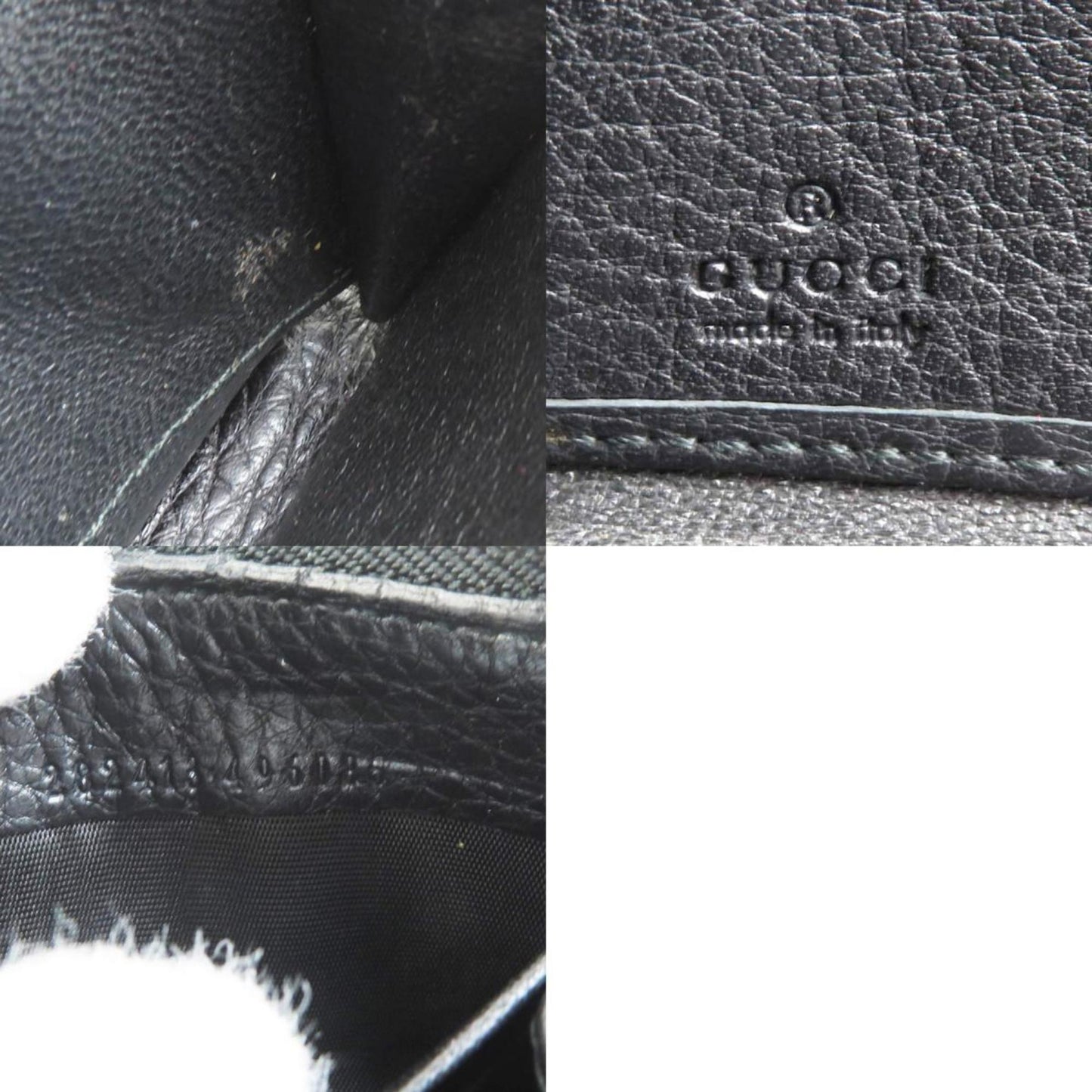 Gucci Black Leather Wallet (Bi-Fold)