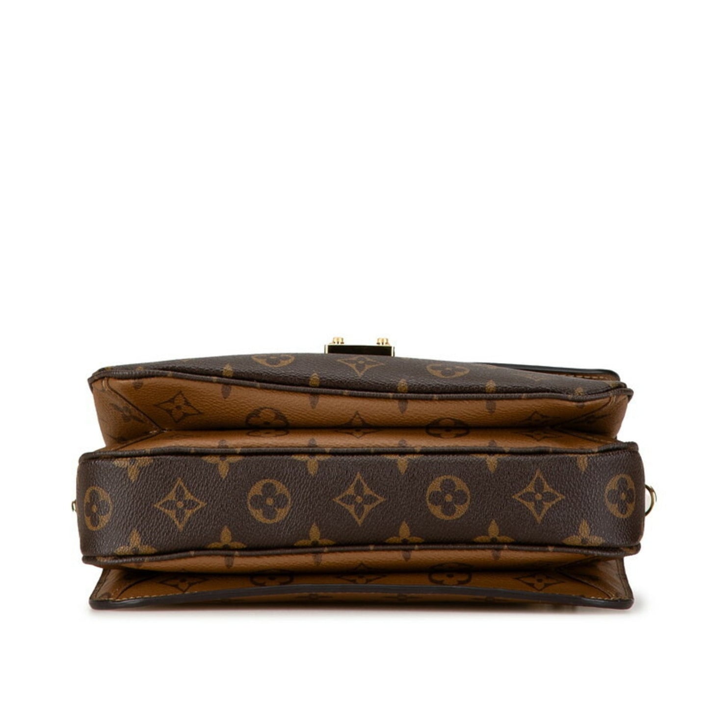 Louis Vuitton Monogram Reverse Brown Pvc Leather Handbag Pochette Shoulder Bag