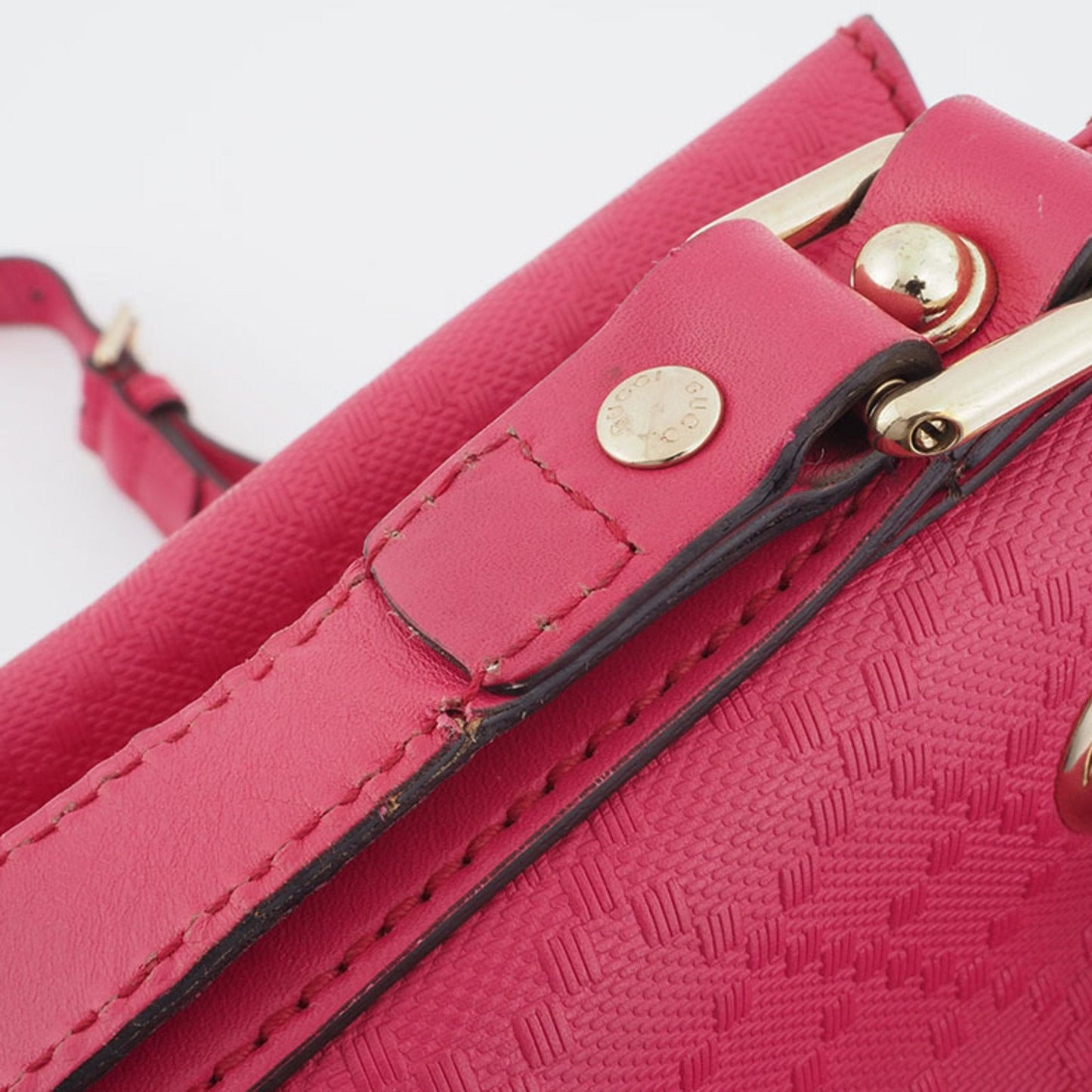 Gucci Pink Leather Shoulder Bag