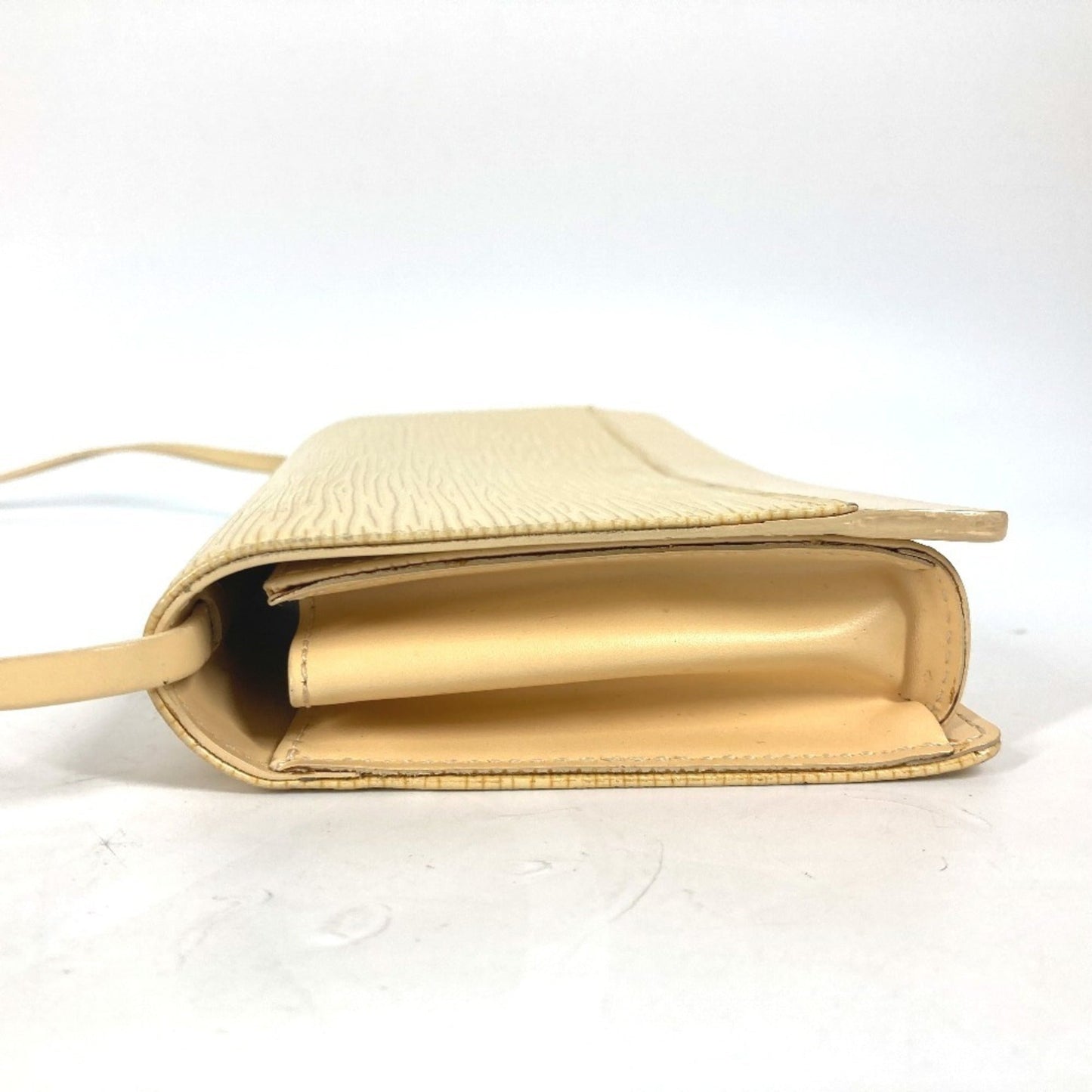 Louis Vuitton Vanilla Yellow Epi Leather Clutch Bag Pouch Shoulder Bag