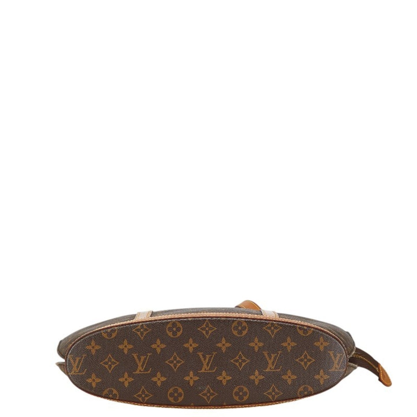 Louis Vuitton Brown Pvc Leather Shoulder Bag Tote Bag