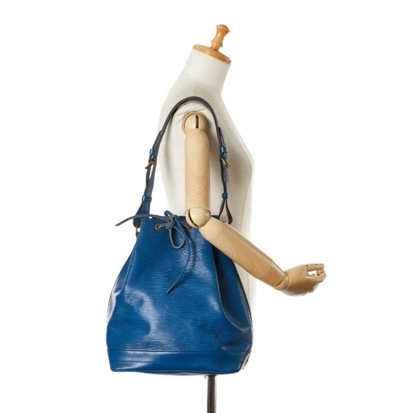 Louis Vuitton Toledo Blue Leather Shoulder Bag