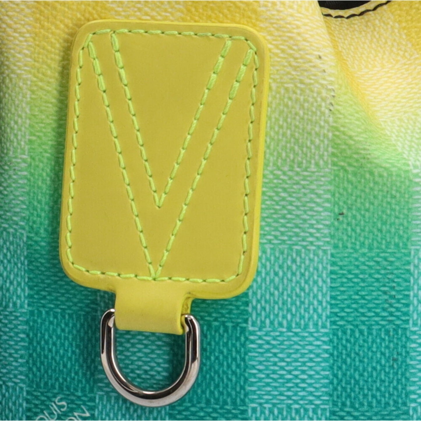 Louis Vuitton Green Yellow Pvc Shoulder Bag