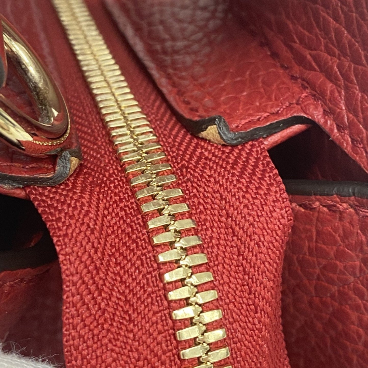 Gucci Pink Red Color Leather Handbag