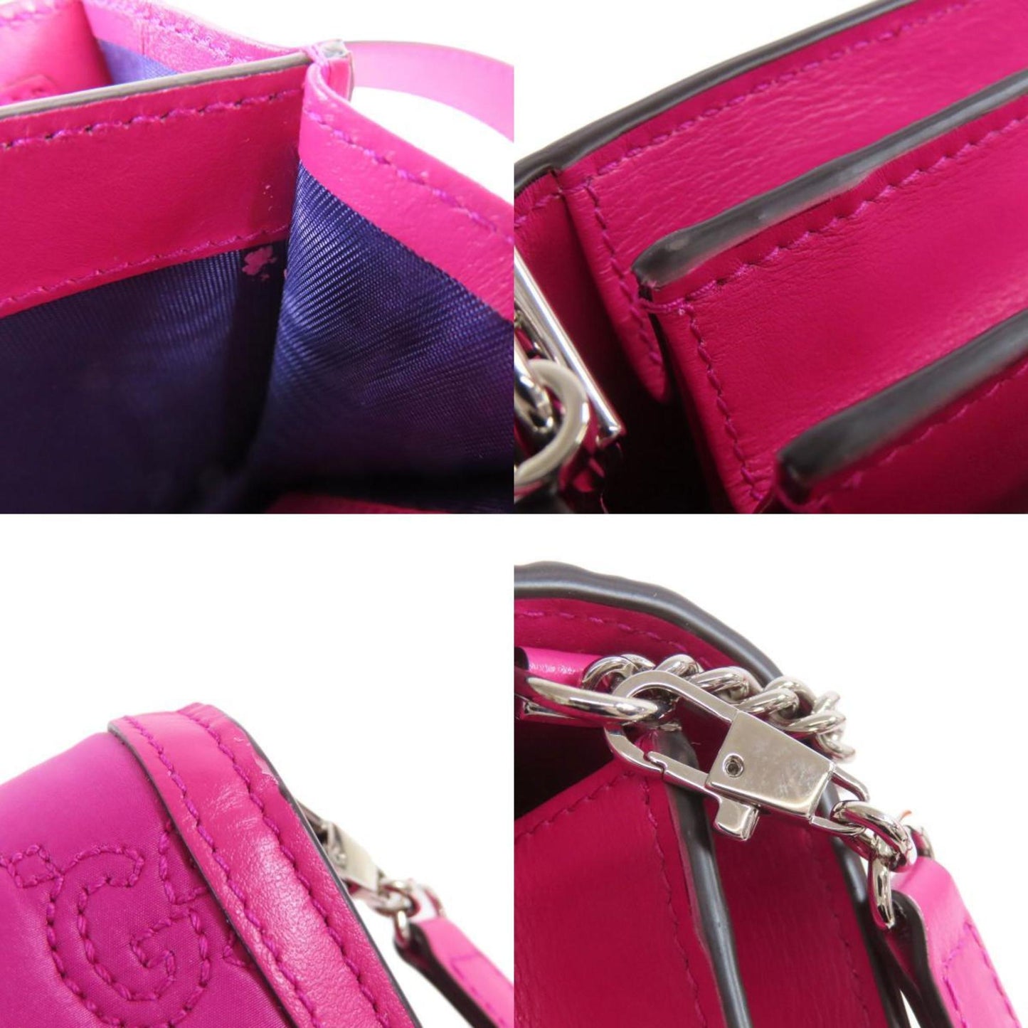 Gucci Pink Nylon Shoulder Bag