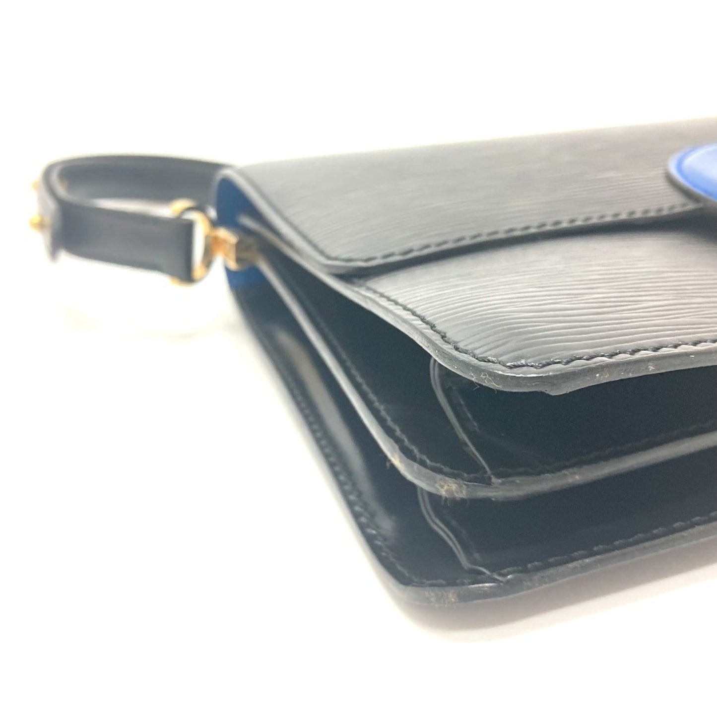 Louis Vuitton Black Leather Shoulder Bag