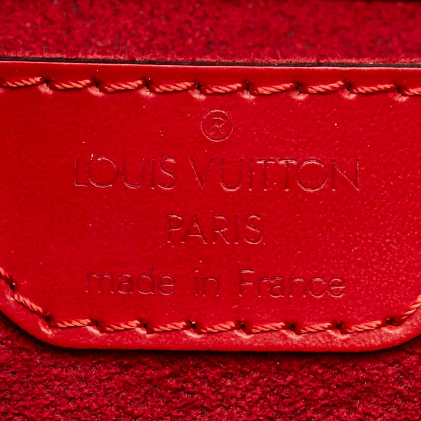 Louis Vuitton Castilian Red Leather Shoulder Bag Tote Bag