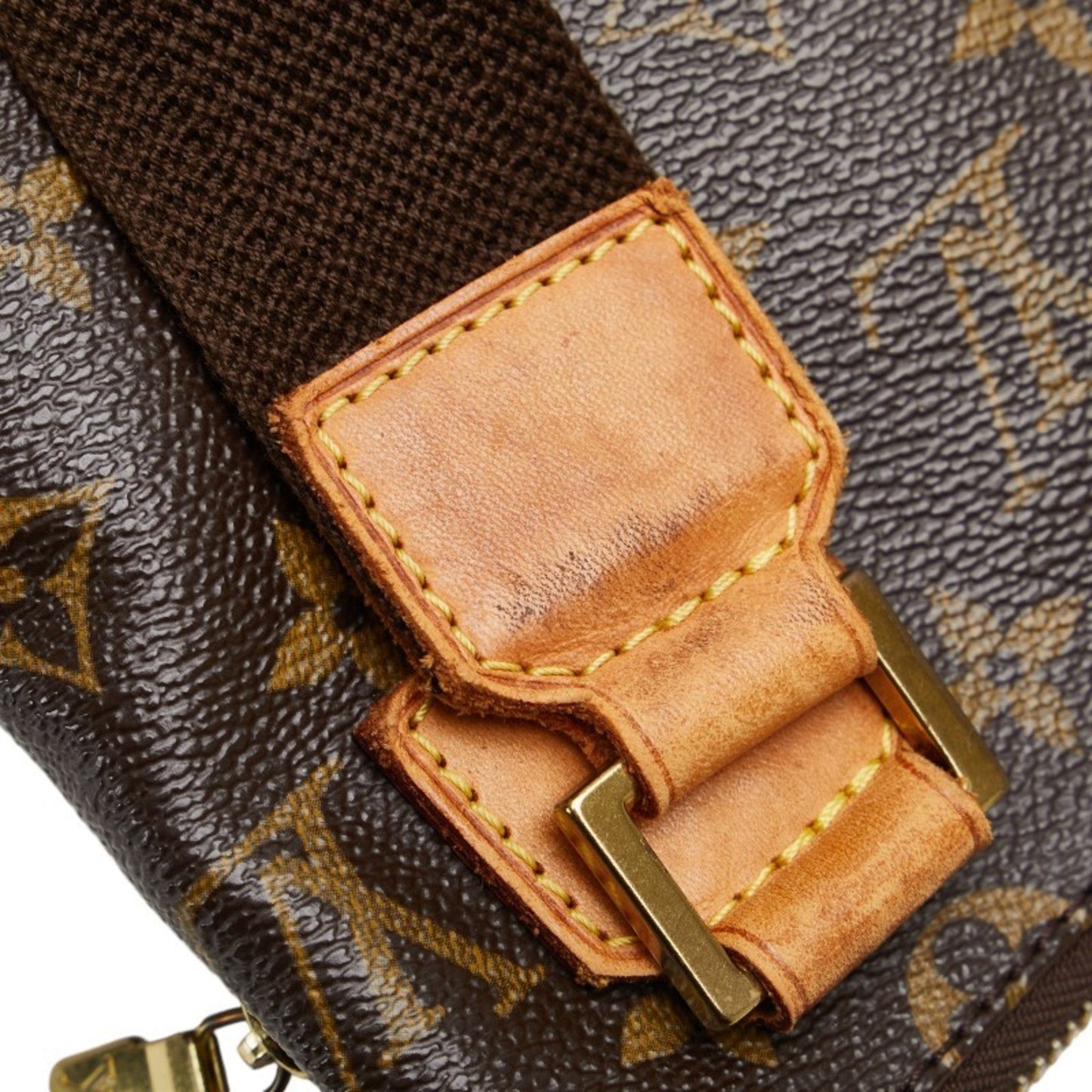 Louis Vuitton Brown Pvc Leather Pochette Shoulder Bag