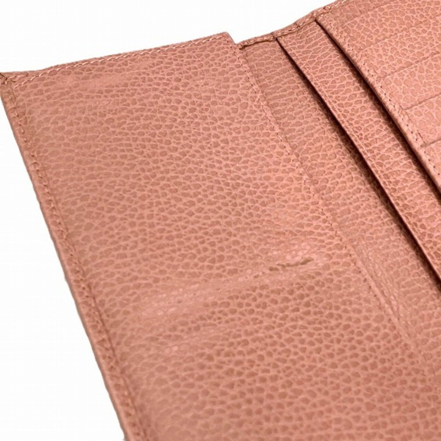 Gucci Brown Pink Gg Canvas Leather Coin Purse/Coin Case