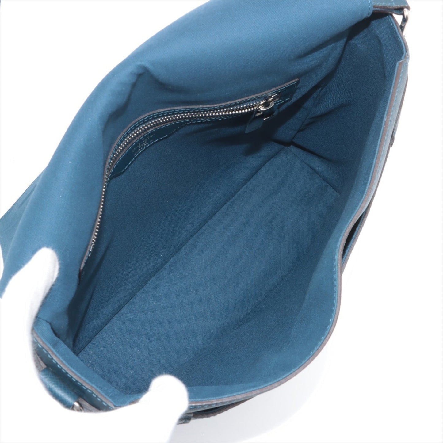 Louis Vuitton Navy Blue Leather Shoulder Bag