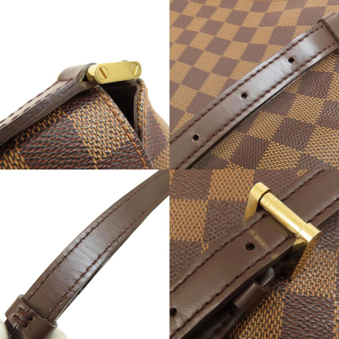 Louis Vuitton Damier Damier Canvas Ebene Damier Canvas Shoulder Bag