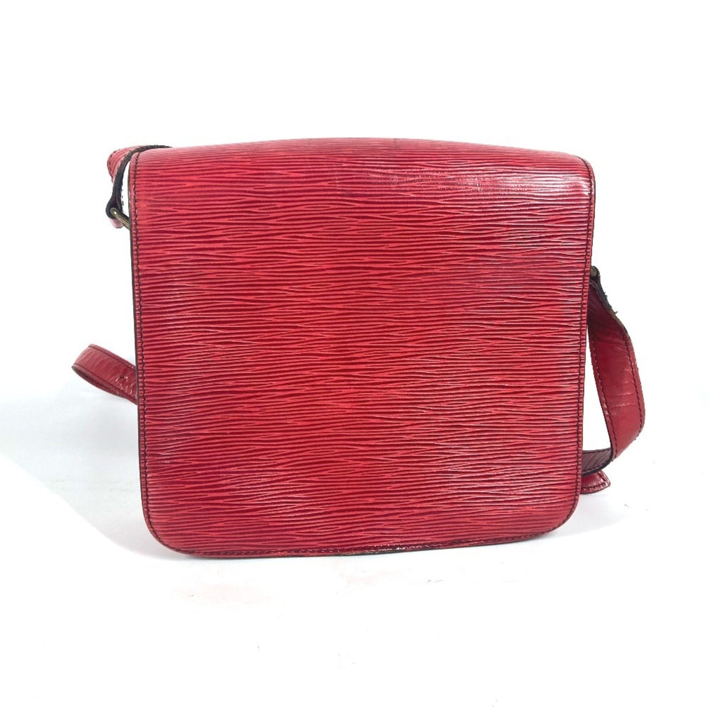 Louis Vuitton Red Color Epi Leather Pochette Shoulder Bag