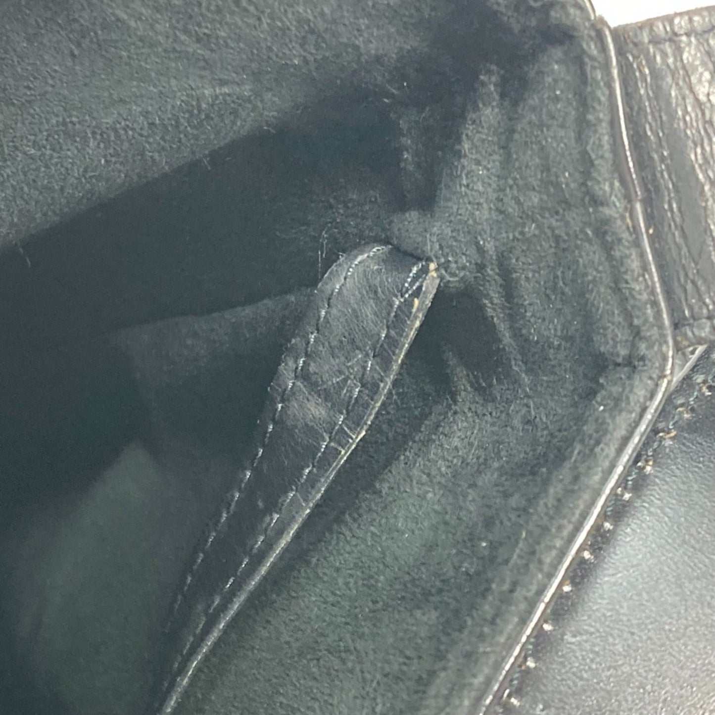 Louis Vuitton Black Leather Shoulder Bag