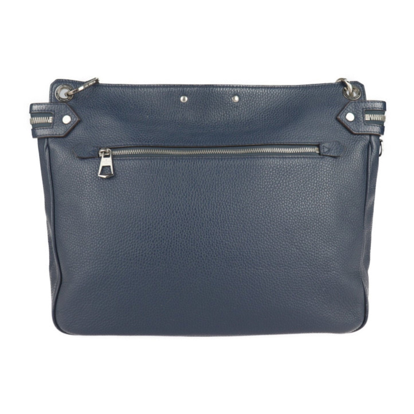 Louis Vuitton Navy Leather Messenger Bag Shoulder Bag