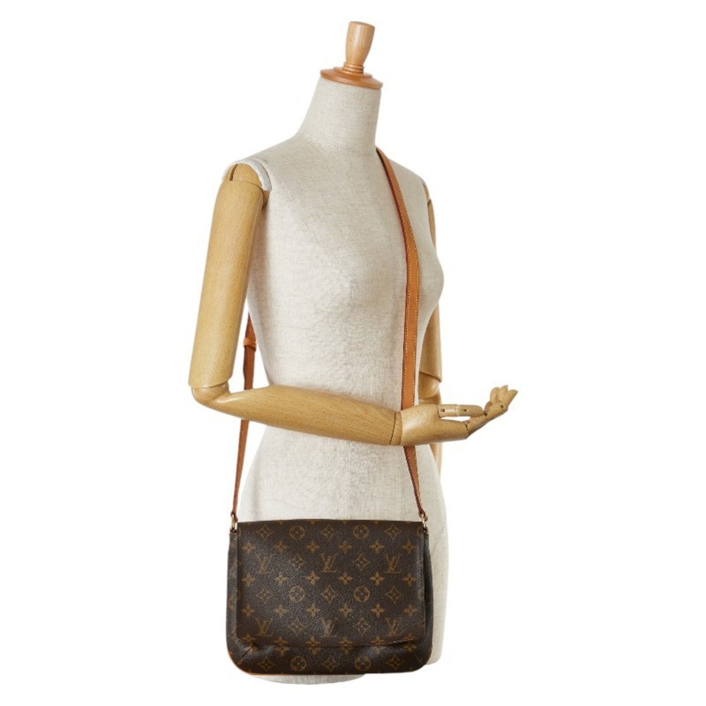 Louis Vuitton Brown Pvc Leather Shoulder Bag