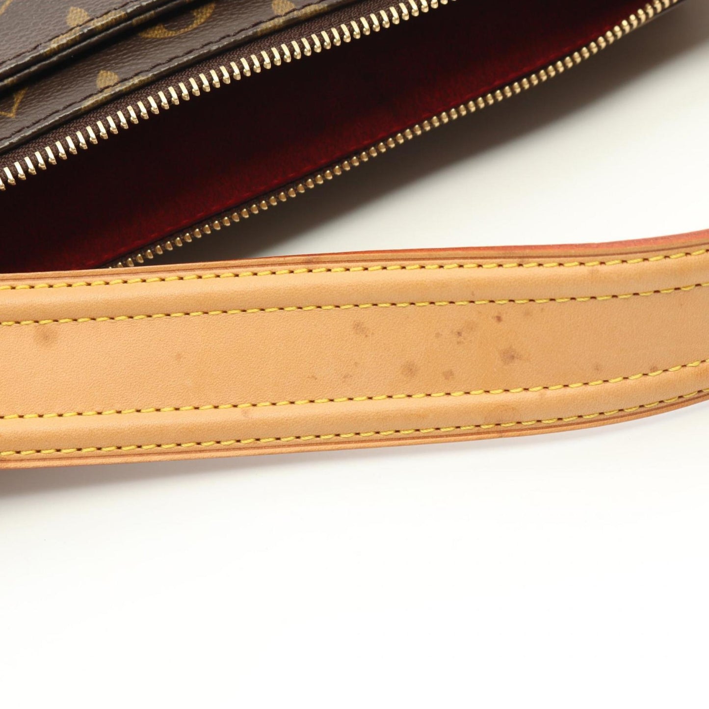 Louis Vuitton Brown Monogram Leather Shoulder Bag