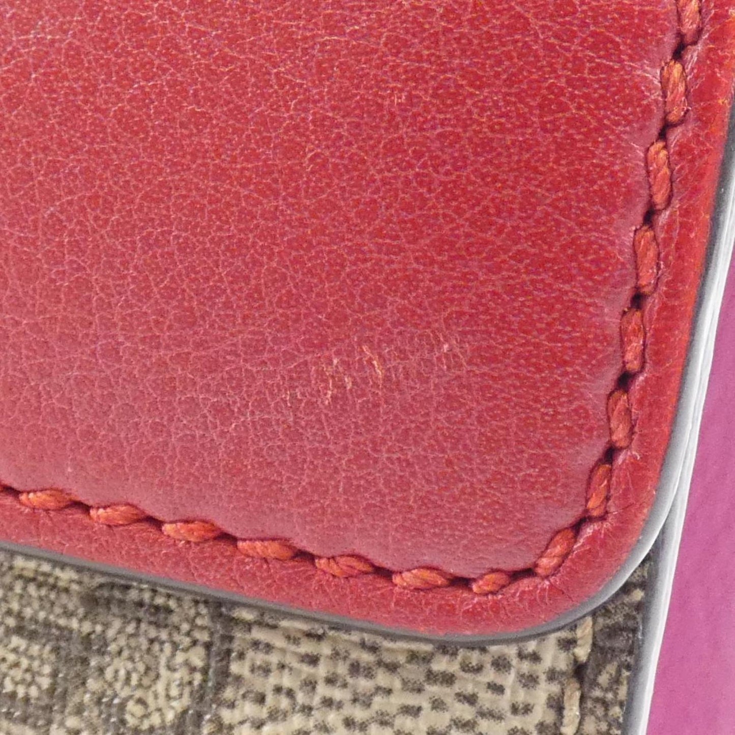 Gucci Beige Pink Gg Supreme Leather Shoulder Bag