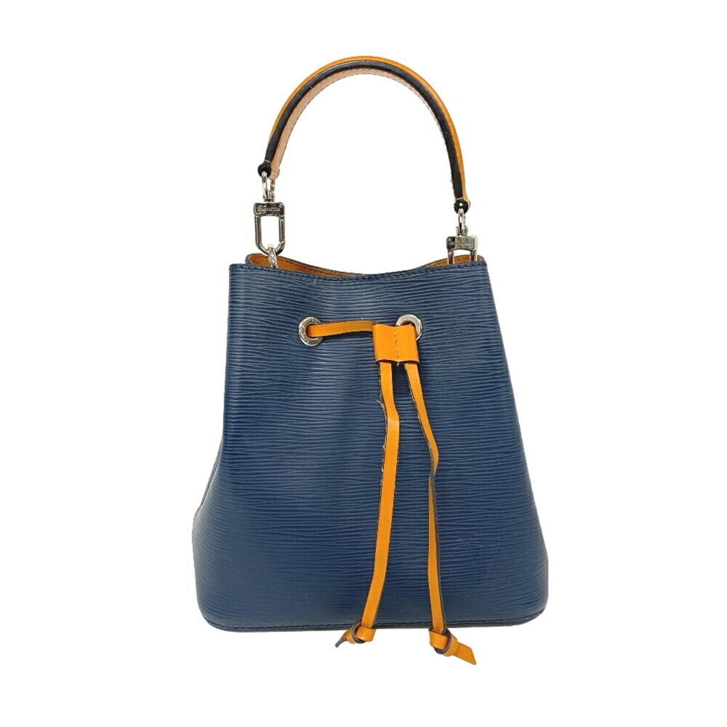 Louis Vuitton Navy Leather Handbag Shoulder Bag ()