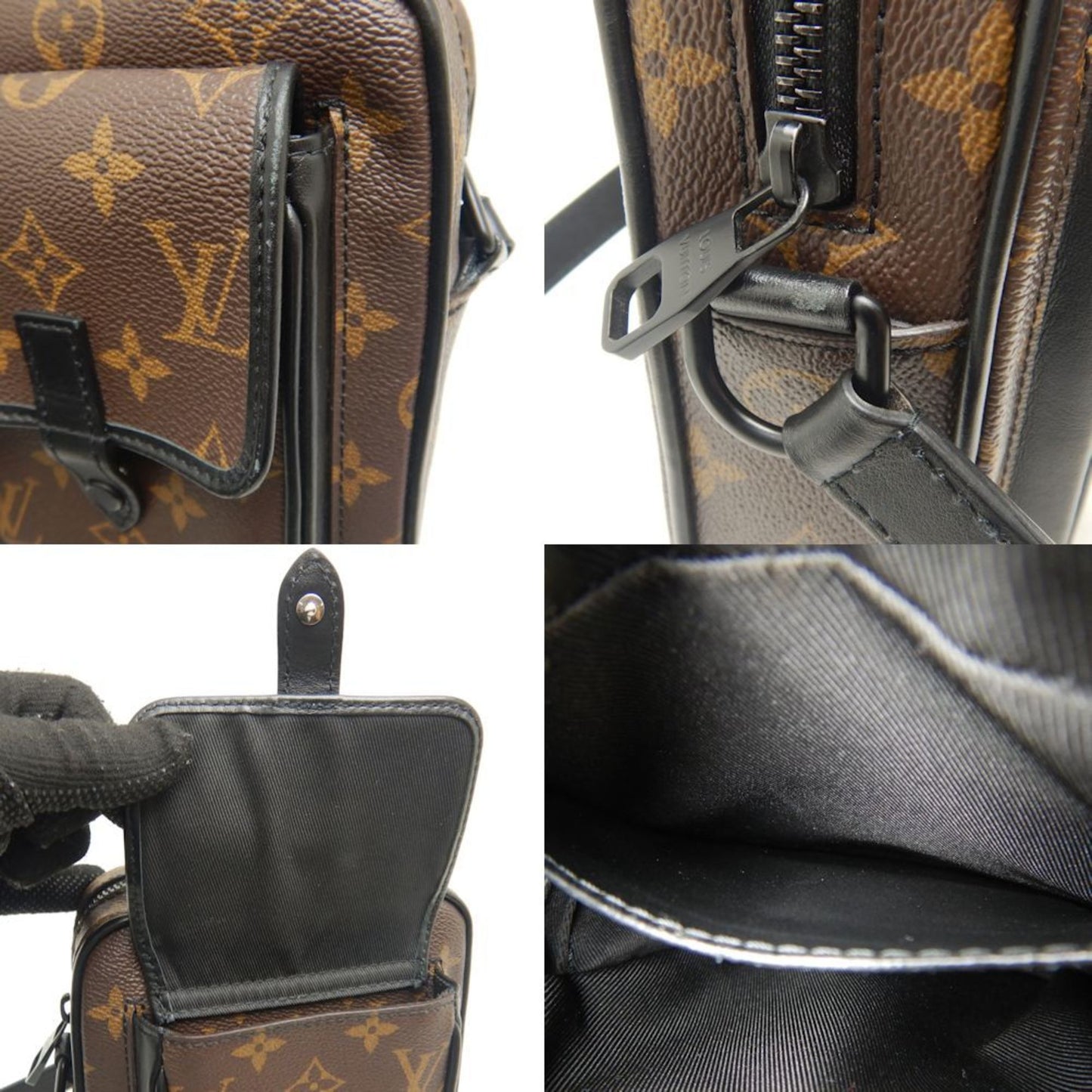 Louis Vuitton Brown Pvc Shoulder Bag
