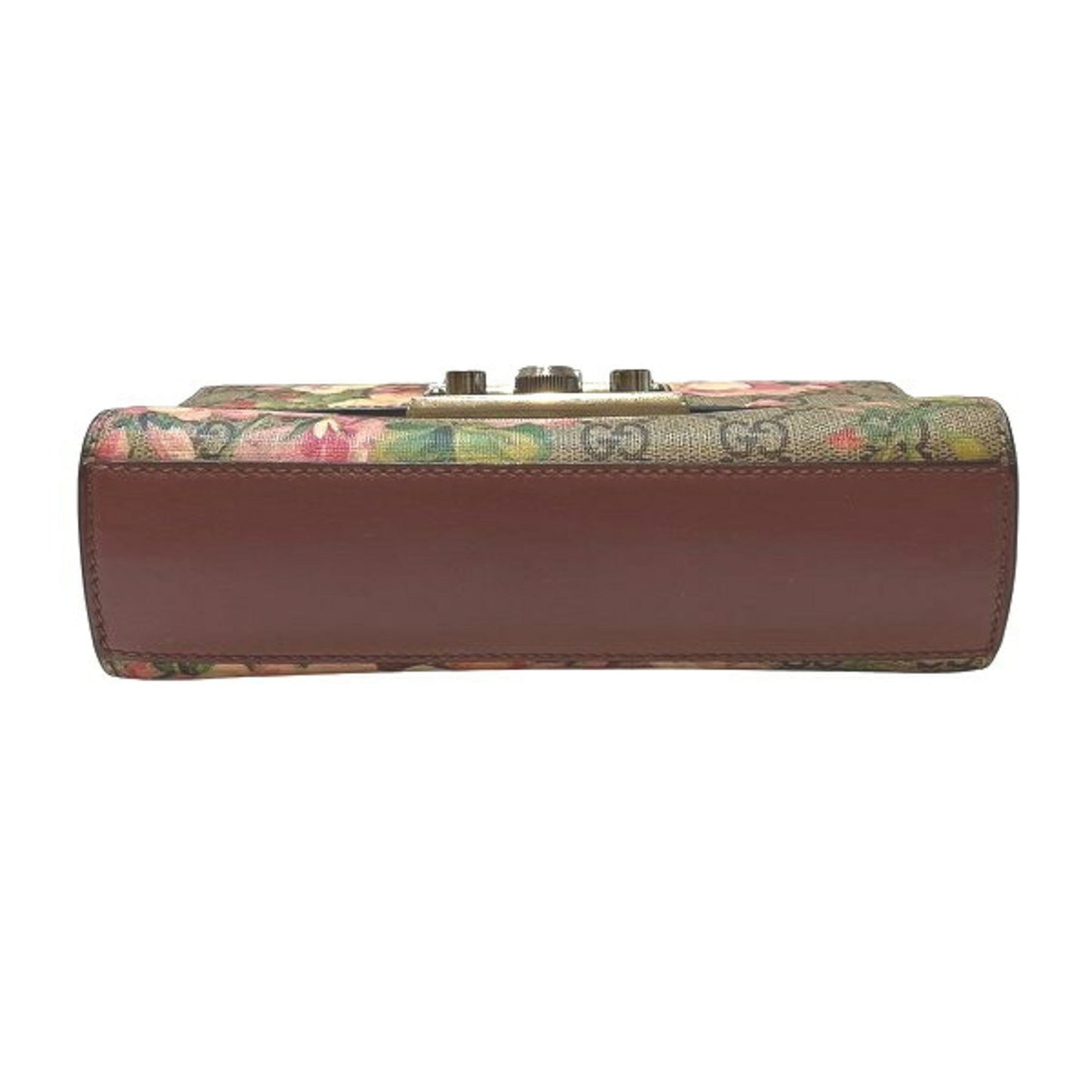 Gucci Brown Multi-Color Pink Pvc Leather Shoulder Bag