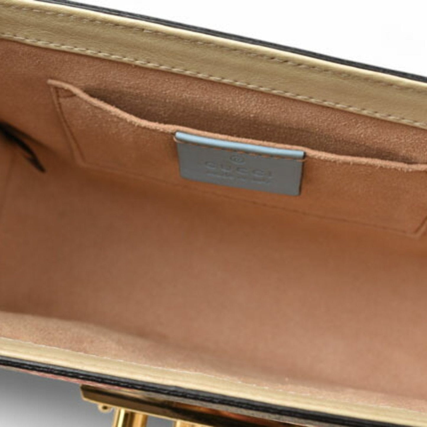 Gucci Beige Blue Brown Gg Supreme Shoulder Bag