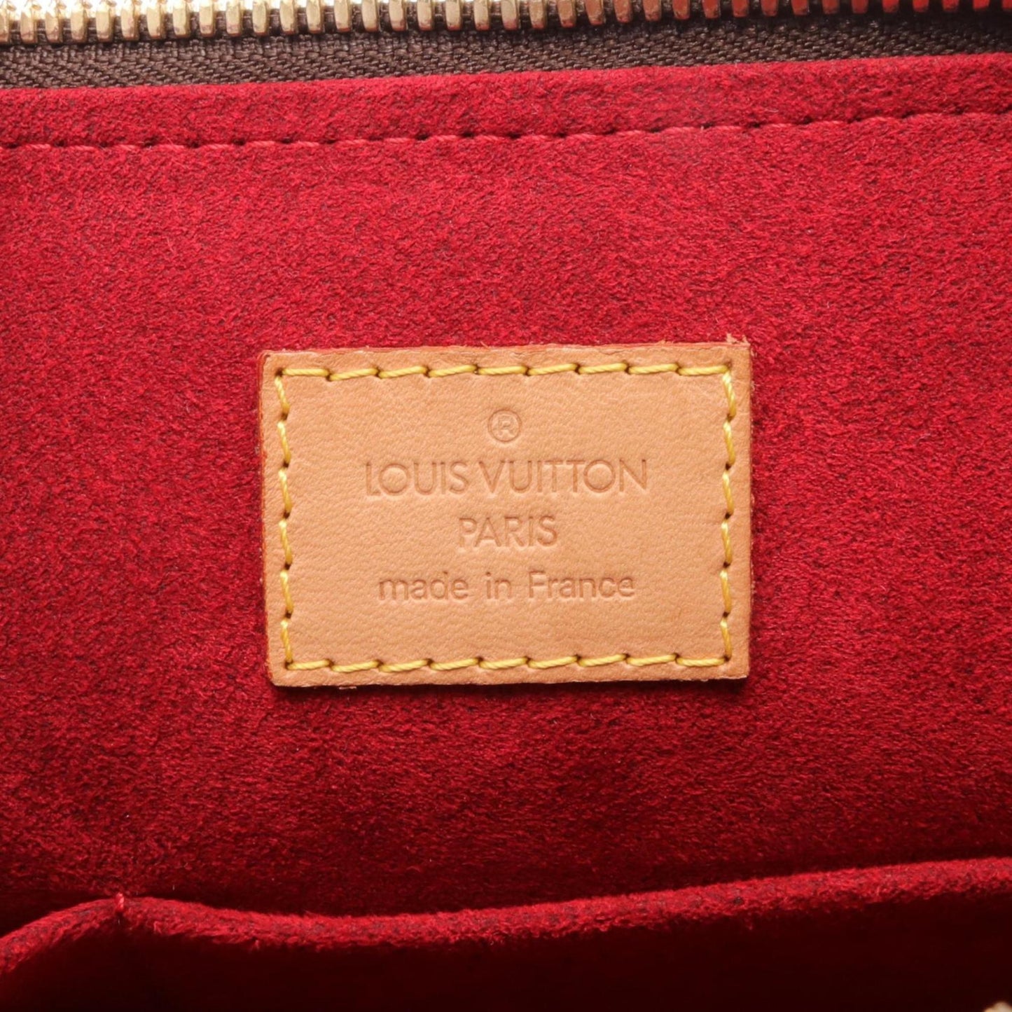 Louis Vuitton Brown Coated Canvas Leather Shoulder Bag