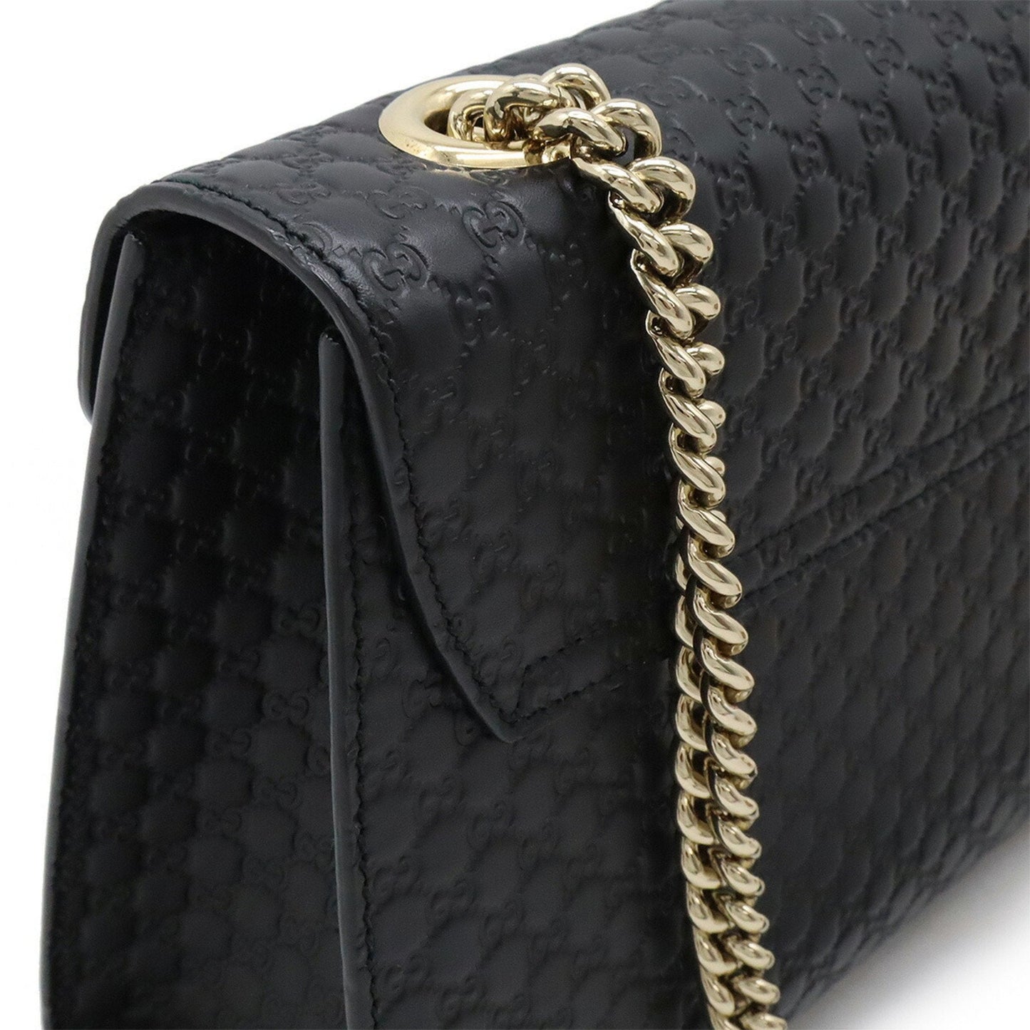 Gucci Black Leather Shoulder Bag