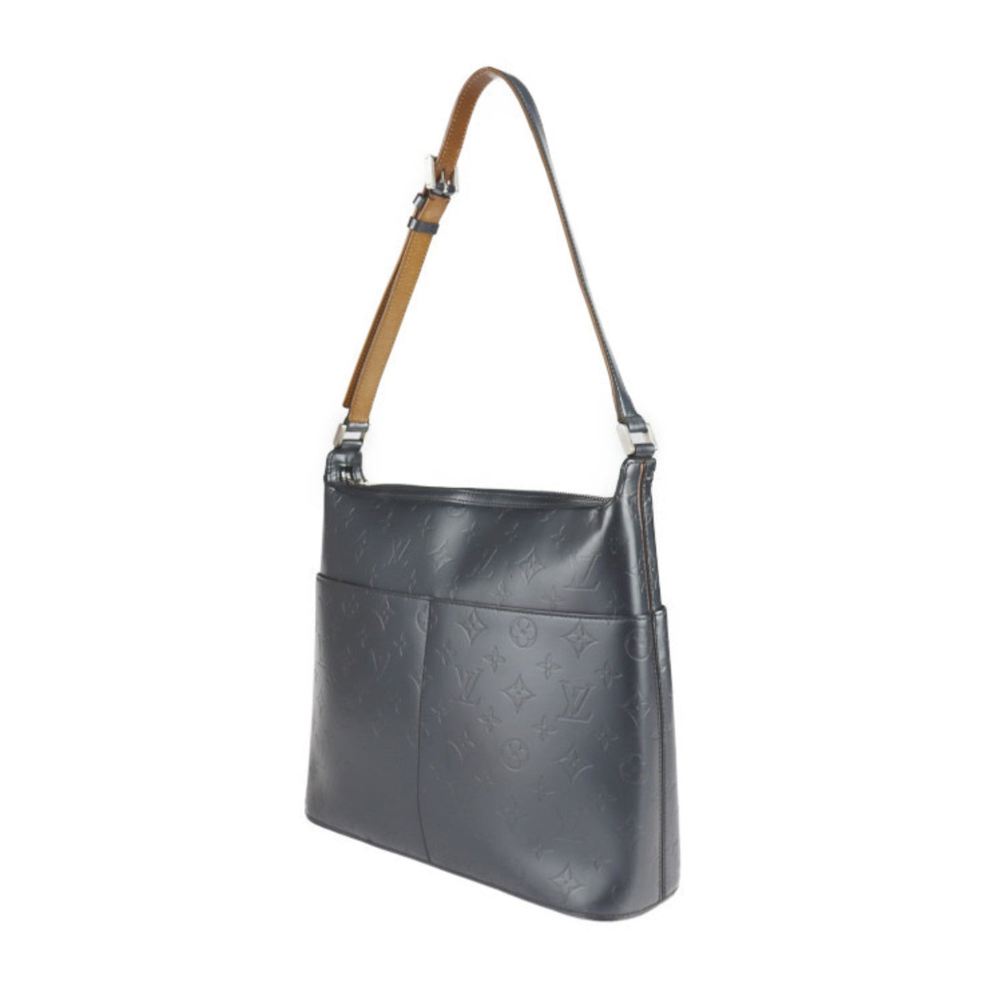 Louis Vuitton Blue Monogram Monogram Mat Handbag Shopping Bag Shoulder Bag Tote Bag