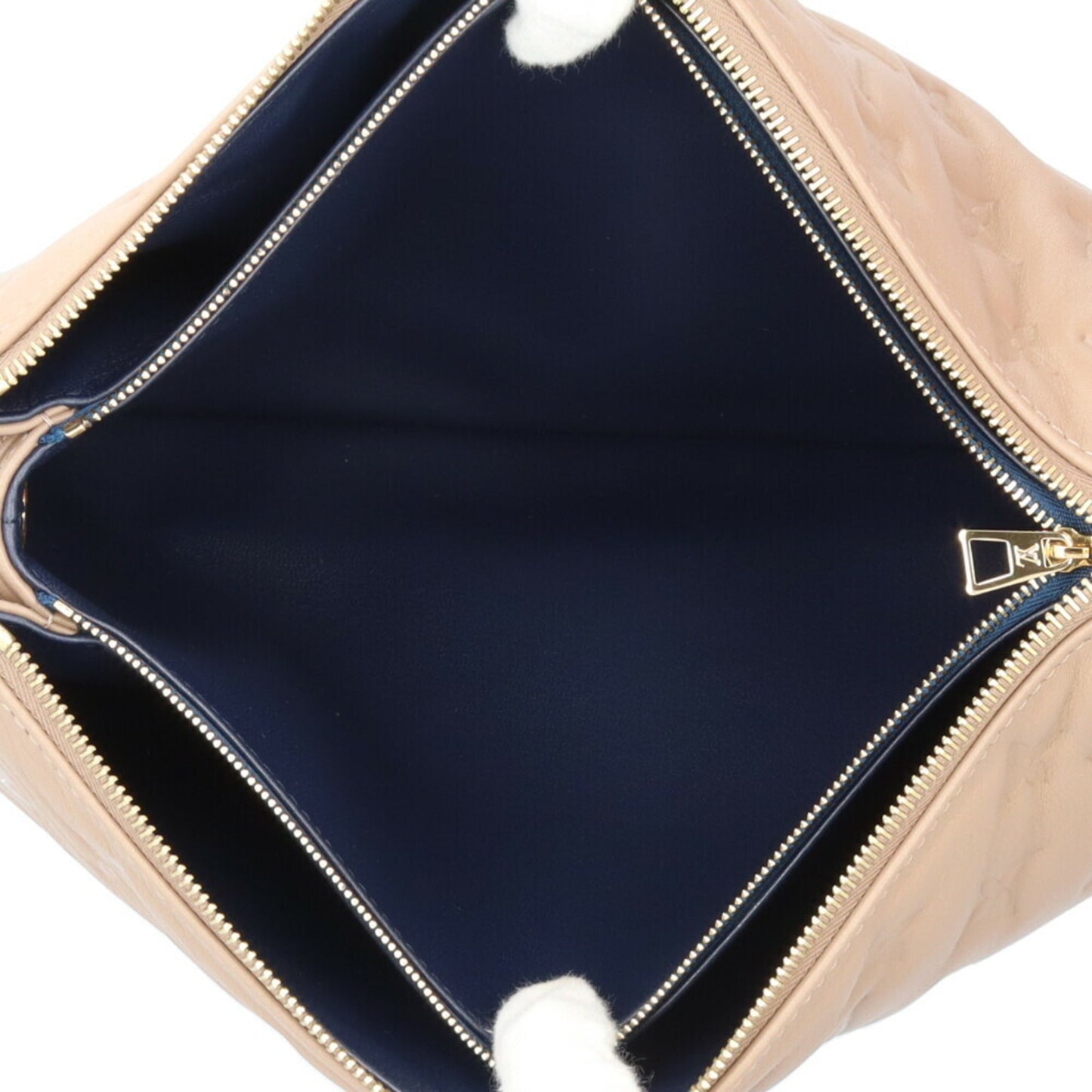 Louis Vuitton Beige Taupe Leather Shoulder Bag