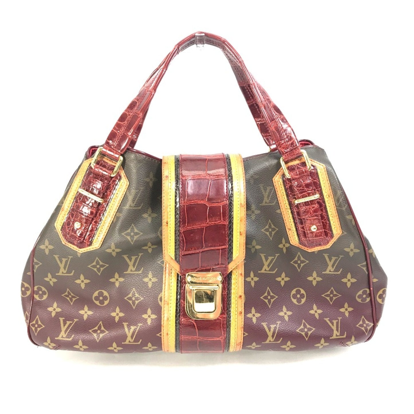 Louis Vuitton Red Cloth Shoulder Bag ()