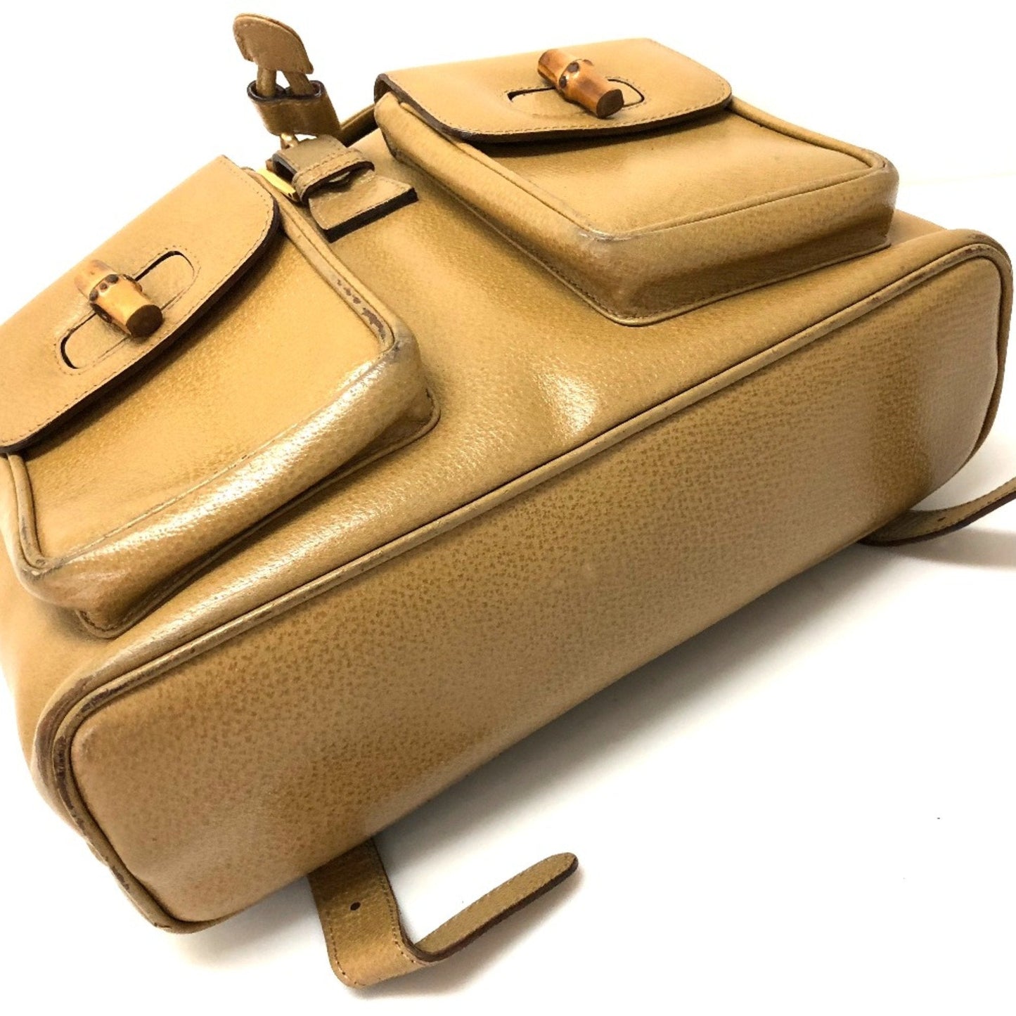Gucci Beige Leather Backpack