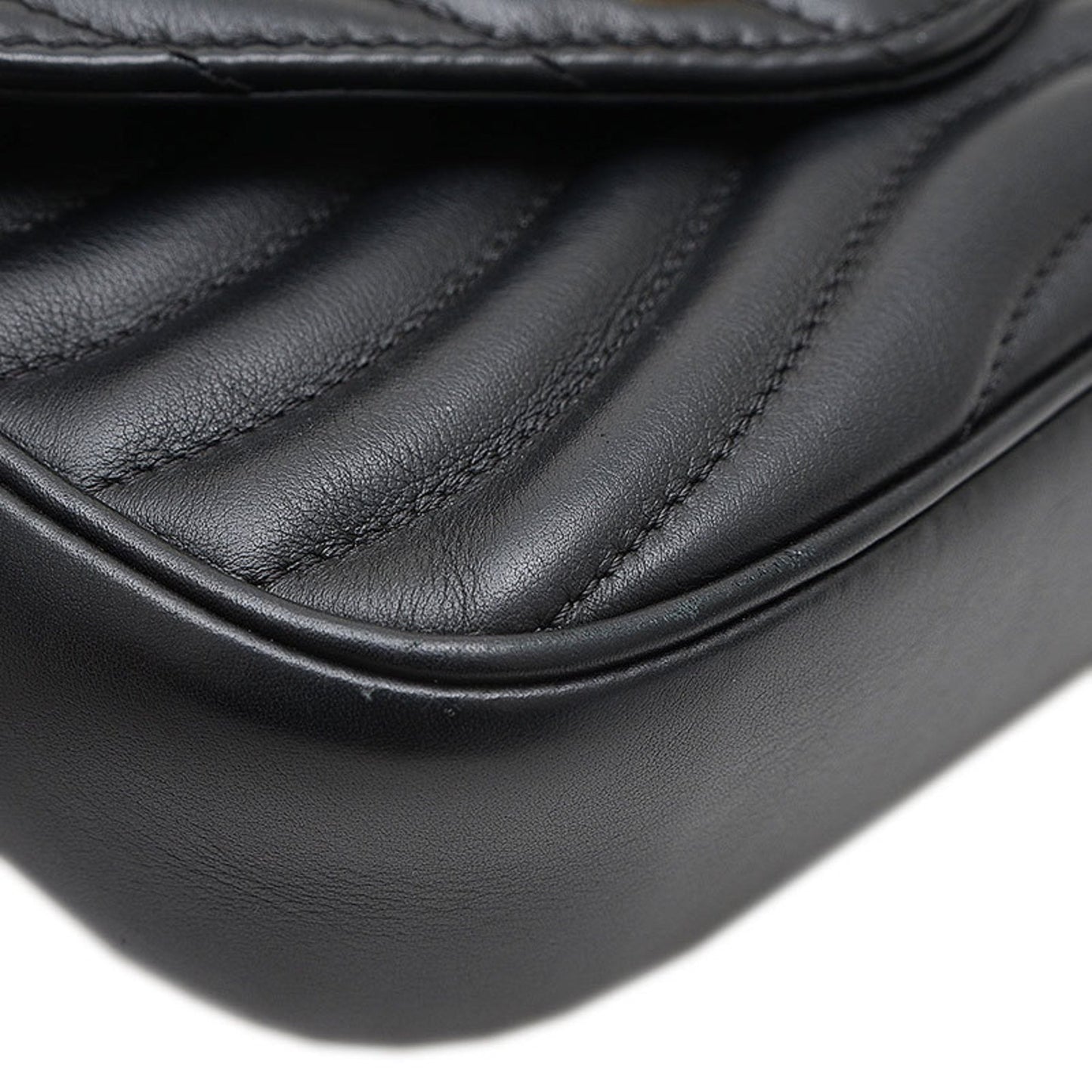 Louis Vuitton Black Leather Pochette Shoulder Bag