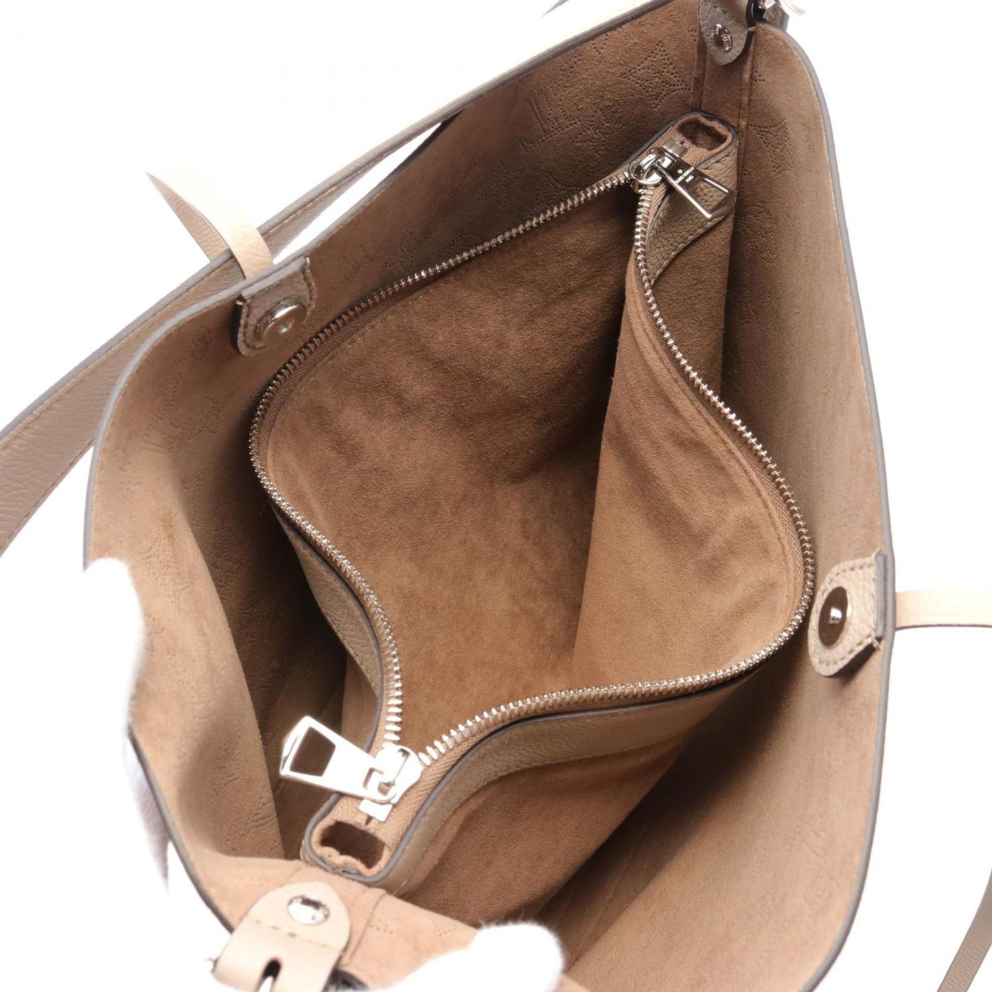 Louis Vuitton Beige Mahina Leather Shoulder Bag