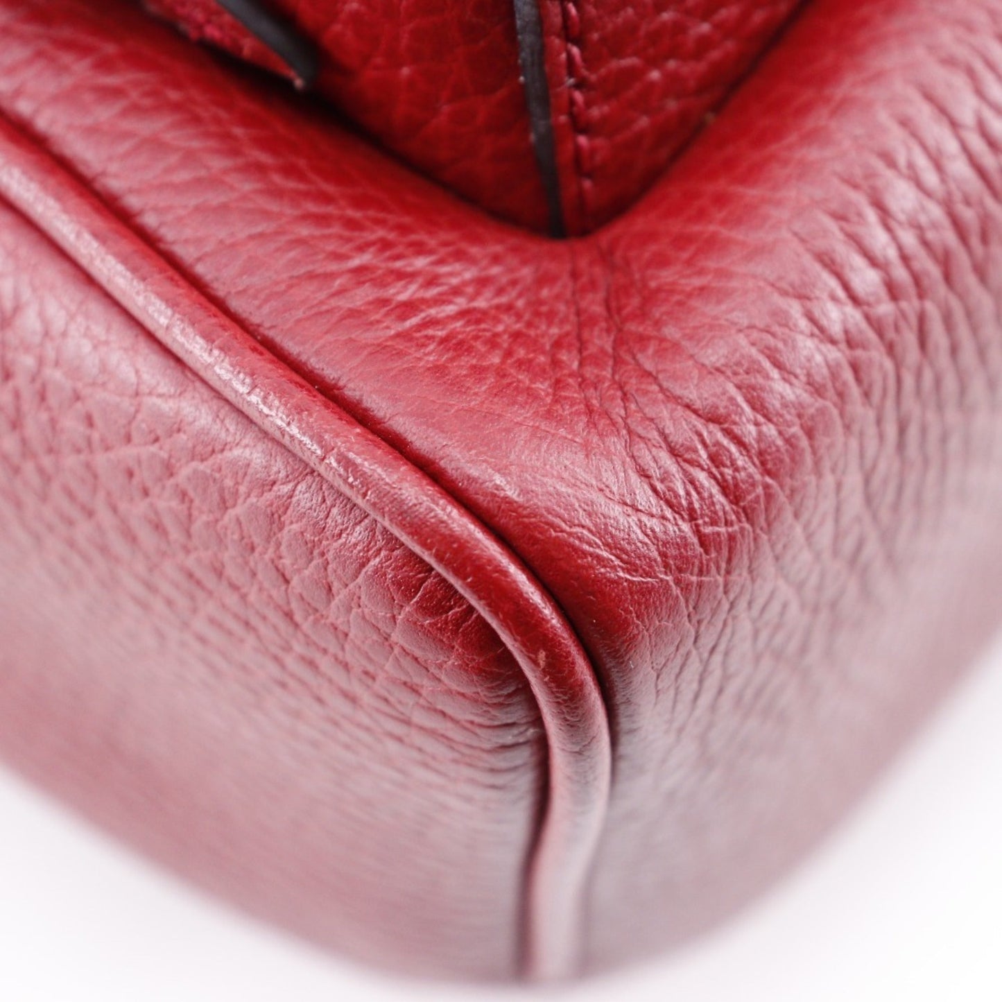 Gucci Red Color Leather Backpack