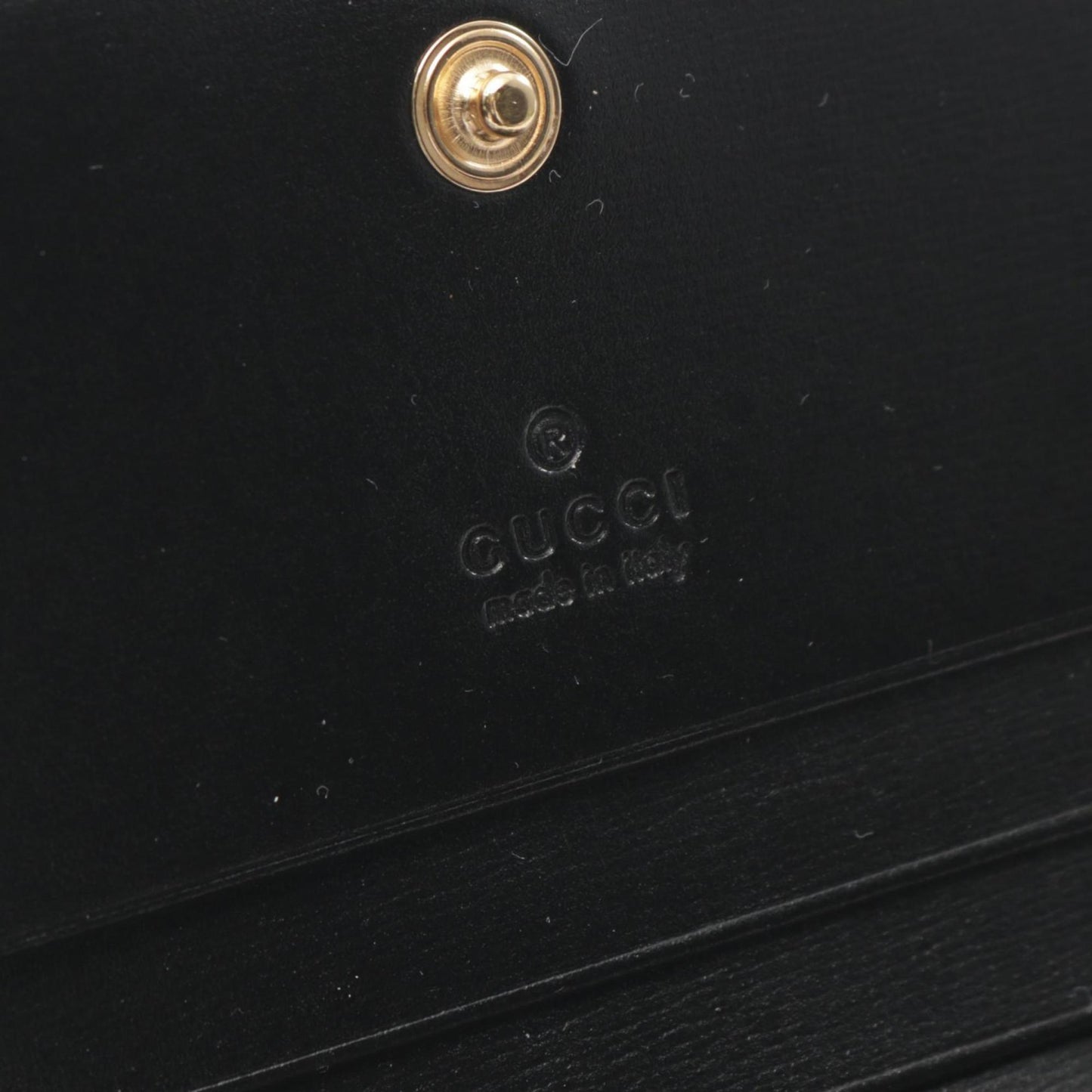 Gucci Black Leather Wallet (Bi-Fold)