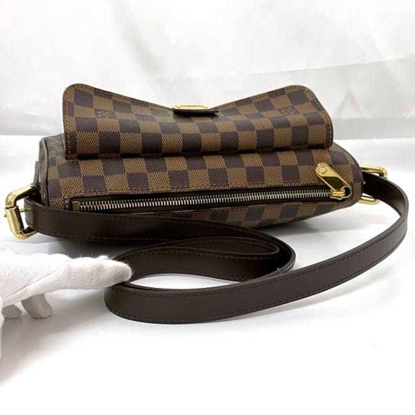Louis Vuitton Damier Brown Damier Canvas Ebene Galle Damier Canvas Shoulder Bag