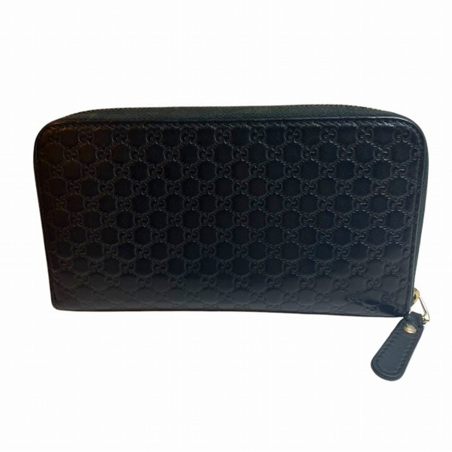 Gucci Black Leather Long Wallet (Bi-Fold)